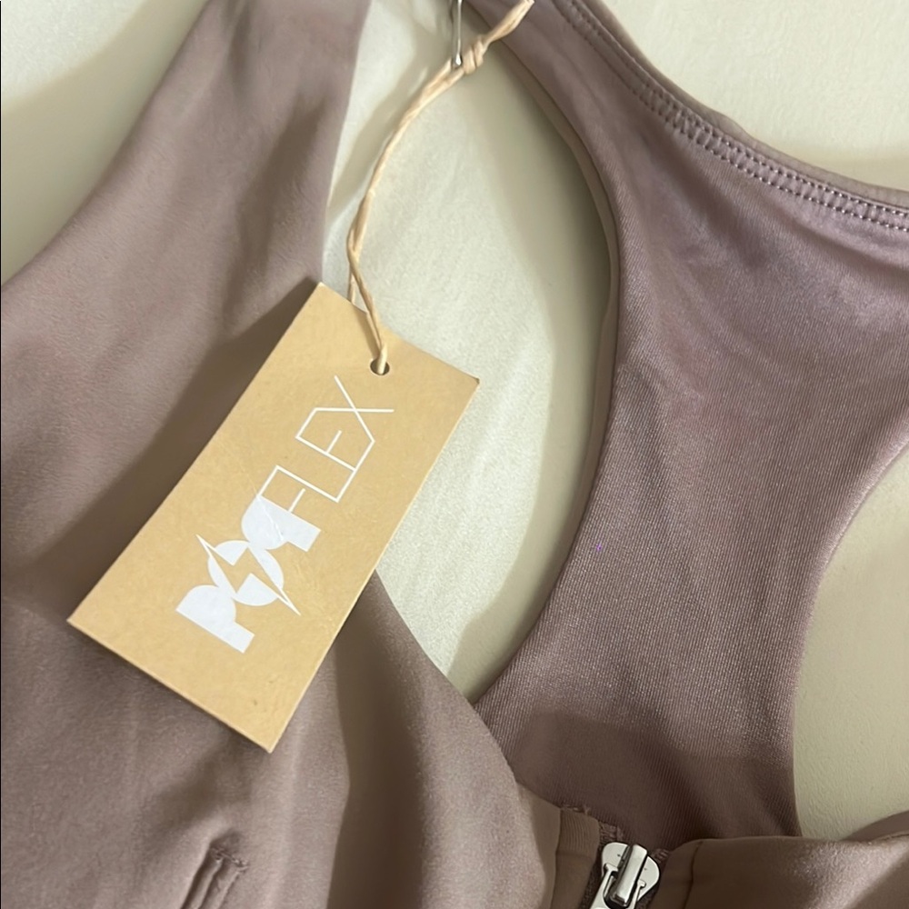 POPFLEX Dusty Mauve Racerback Mini Dress - Picture 4 of 8